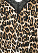 Topp med blonder av viskose, Leopard, Packshot image number 2