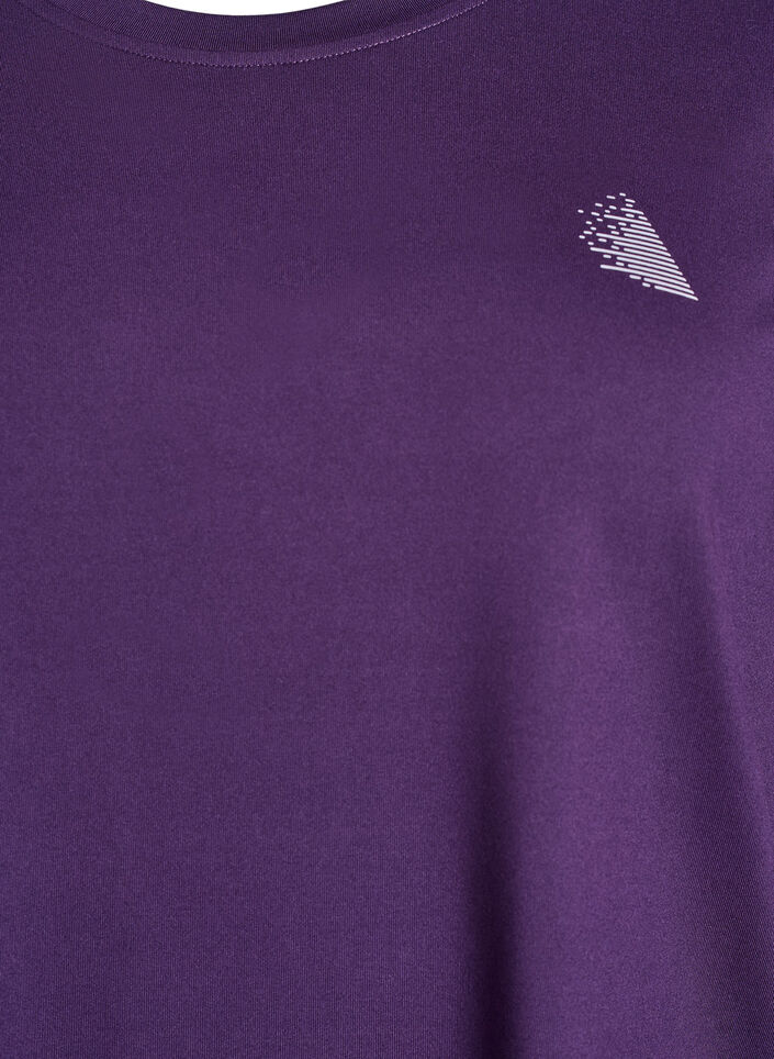 Treningsbluse med 3/4-ermer, Lilla, Packshot image number 2