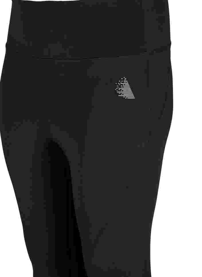 CORE, V-SHAPE DEFINE TIGHTS - Cropped treningstights med V-form bak, Black, Packshot image number 2