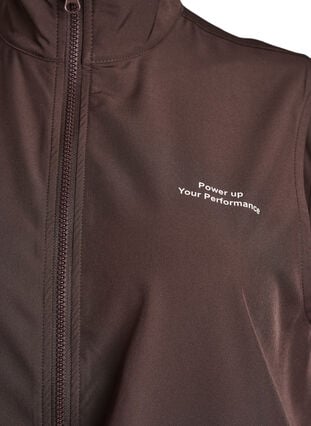 Zizzi Ermeløs vest med elastisk midje, Brun, Packshot image number 2