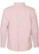 Loose fit rutete skjorte med knytebelte, Rosa, Packshot image number 1