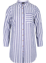 Lang stripete skjorte i bomull, Blue Y/D