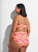 H&oslash;ytlivs bikinitruse med m&oslash;nster, Orange, Model image number 1