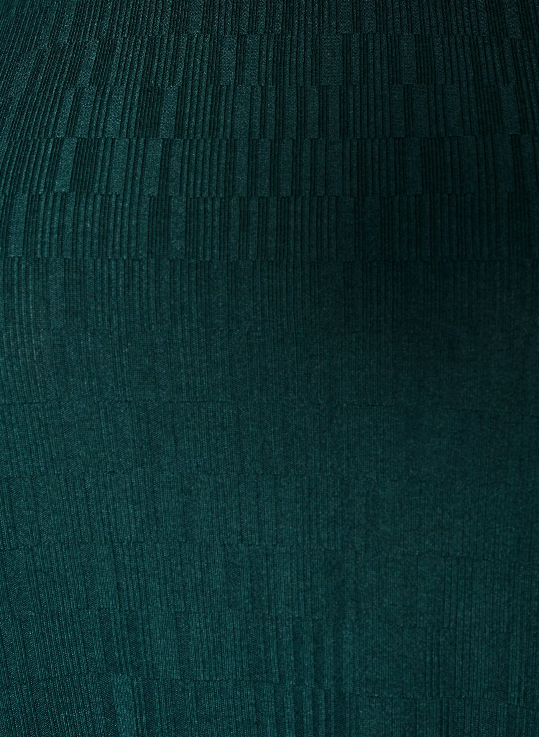 ZizziBluse med tekstur og 3/4 ermer, Gr&oslash;nn, Packshot image number 2