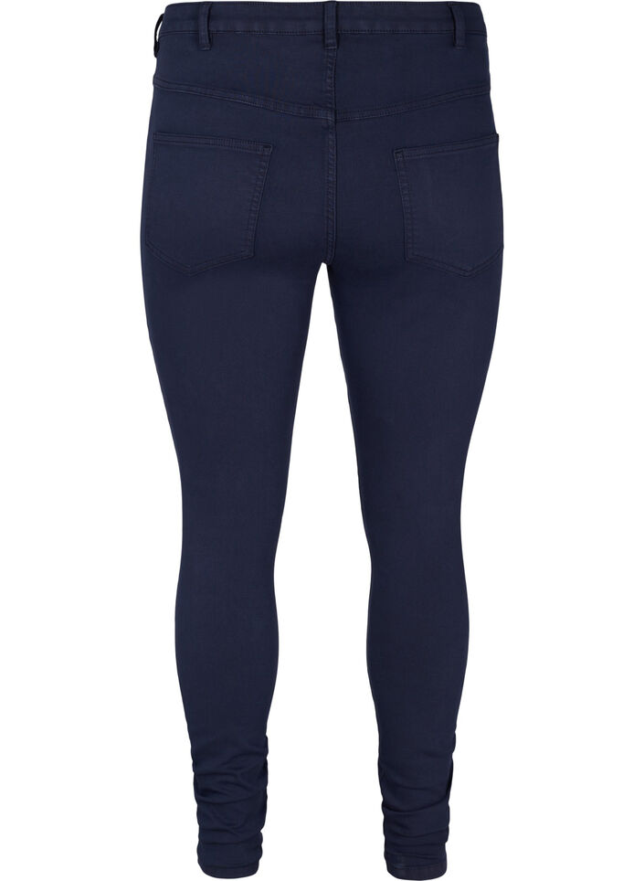 Super slim Amy jeans med høyt liv, Night Sky, Packshot image number 1
