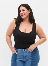 Stretchy topp med toveis funksjon, Black, Model