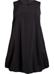 Knelang ballongkjole med lommer, Black