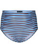 Bikinitruse med høy midje og striper, Blå, Packshot image number 0