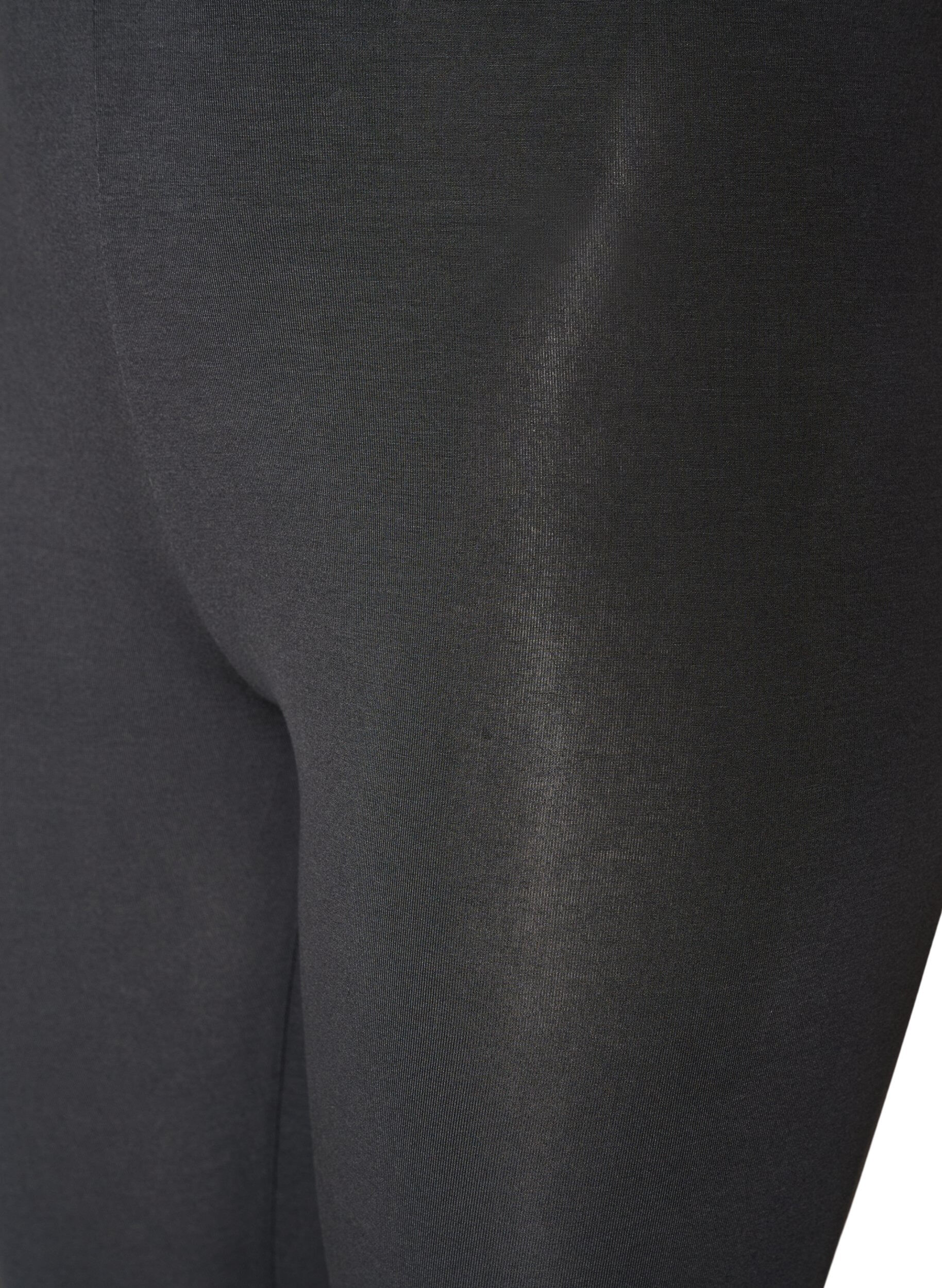 ZizziBasis leggings i viskose, Gr&aring;, Packshot image number 2
