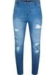 Jeggings med splitt, Dark blue, Packshot image number 0