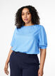 Viskosebluse med 1/2-ermer, Cornflower Blue, Model image number 0