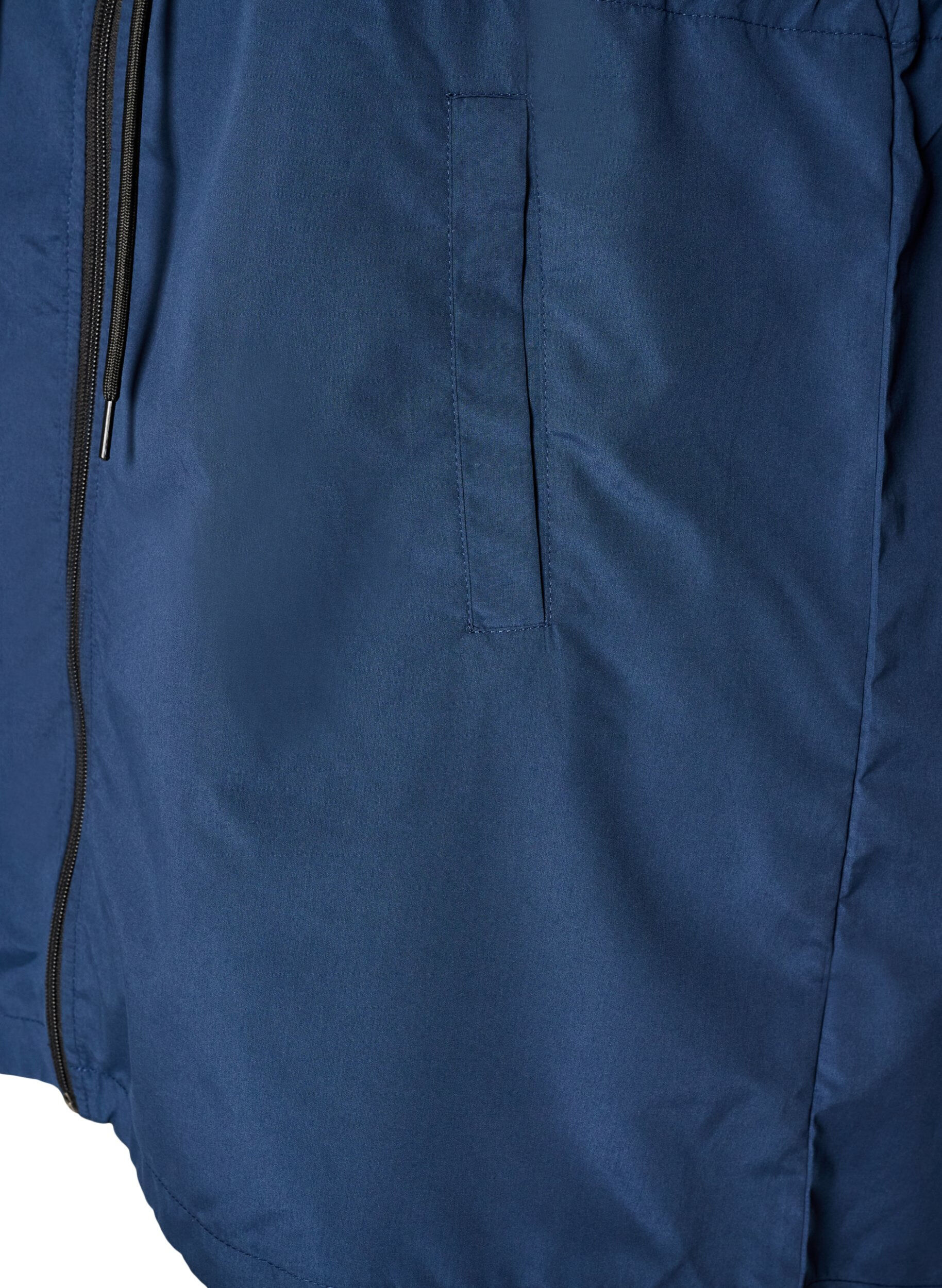 ZizziLett parkas med hette, Bl&aring;, Packshot image number 3