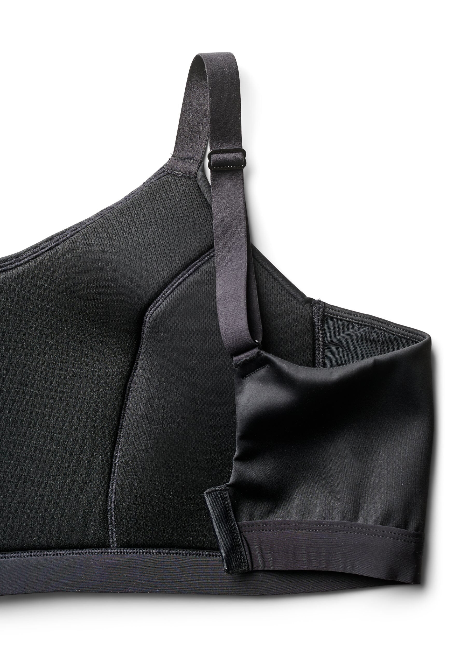 ZizziLett polstret sports-BH, Svart, Packshot image number 3