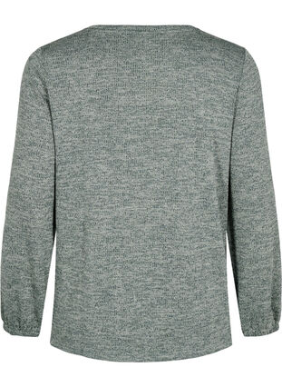 Zizzi FLASH - Jerseybluse med lange ermer, Grønn, Packshot image number 1