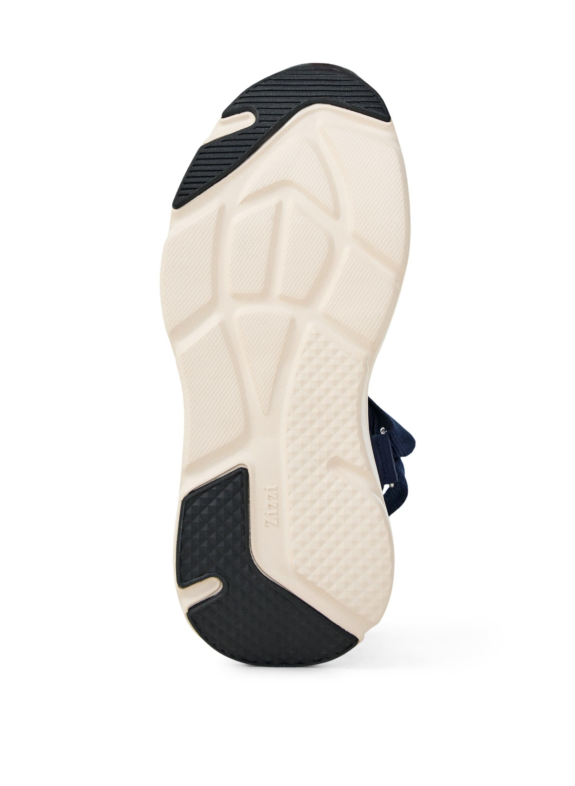 ZizziKomfortabel sandal med borrel&aring;s og st&oslash;tte til fotbuen, Bl&aring;, Packshot image number 4