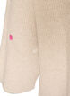 Strikkebluse med sm&aring; broderte motiver, Beige, Packshot image number 3