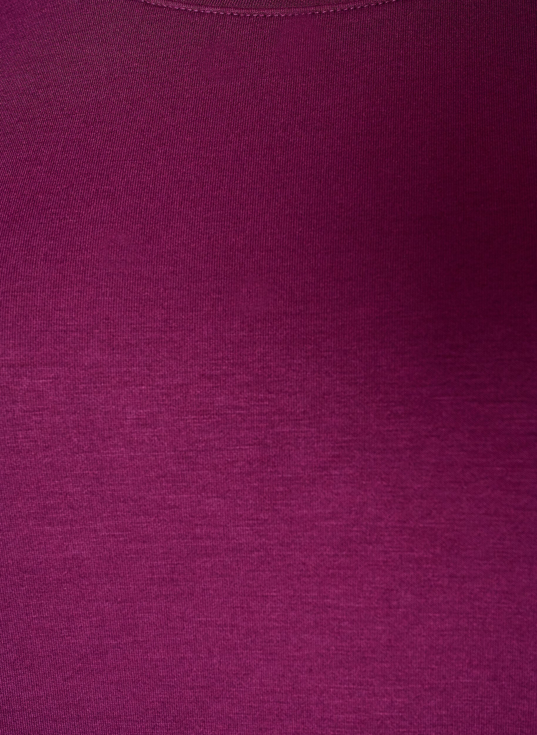 ZizziLangermet jersebluse med rund hals, Lilla, Packshot image number 2