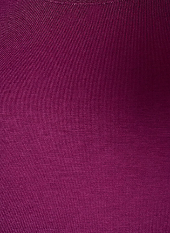 Langermet jersebluse med rund hals, Lilla, Packshot image number 2