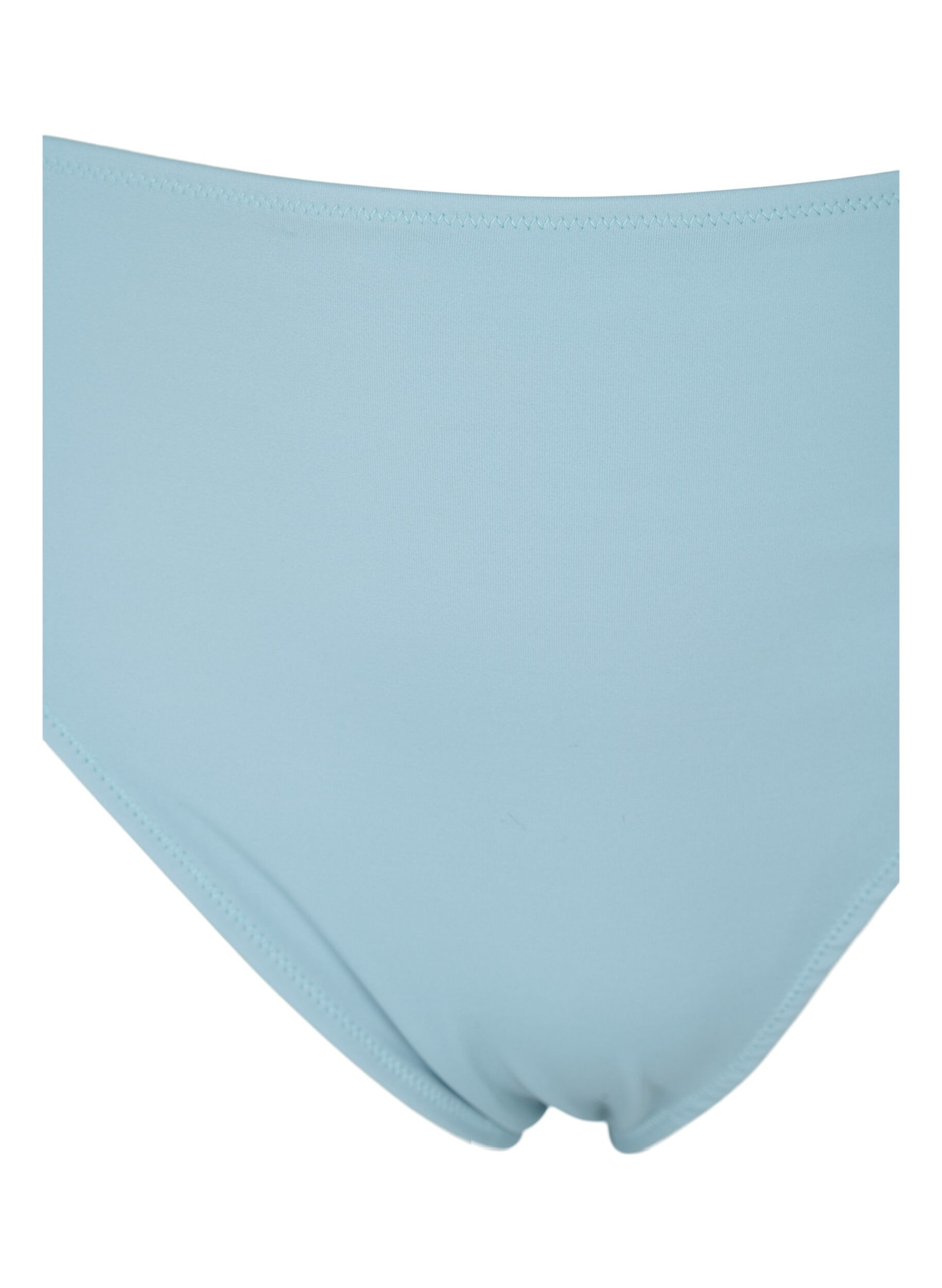 Zizzi Tai bikinitruse med h&oslash;yt liv, Bl&aring;, Packshot image number 2