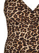 Badedrakt med kryss på ryggen og uttagbare innlegg, Leopard Print, Packshot image number 2