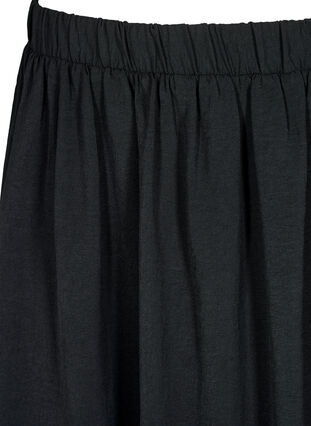 Zizzi Kort ballongskjørt med elastisk linning, Black, Packshot image number 2