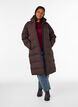 Lang vinterk&aring;pe med hette, Brun, Model image number 1