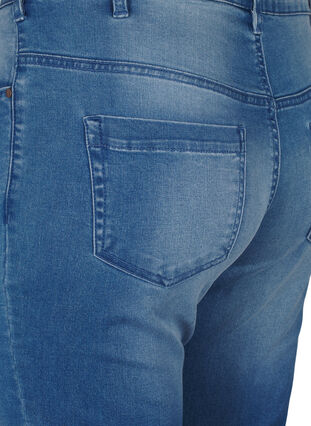 Slim fit Emily jeans med normal høyde i livet, Light blue, Packshot image number 3