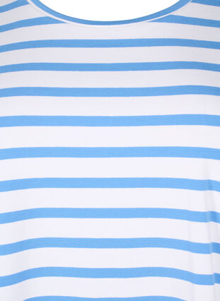 T-skjorte i økologisk bomull med striper, Marina Stripe, Packshot image number 2