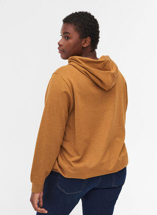 Sweatshirt med hette, Rubber Mel, Model image number 1