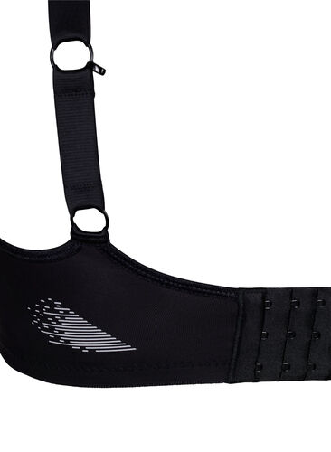 CORE, HIGH SUPPORT WIRE BRA - Sports-BH med bøyle, Black, Packshot image number 3
