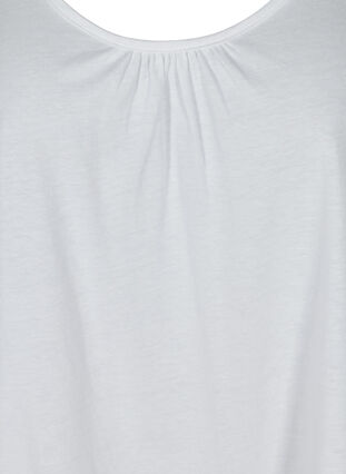 Topp med rund hals og A-form, Bright White, Packshot image number 2