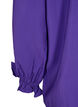 Langermet bluse i viskose med volanger, Prism Violet, Packshot image number 3