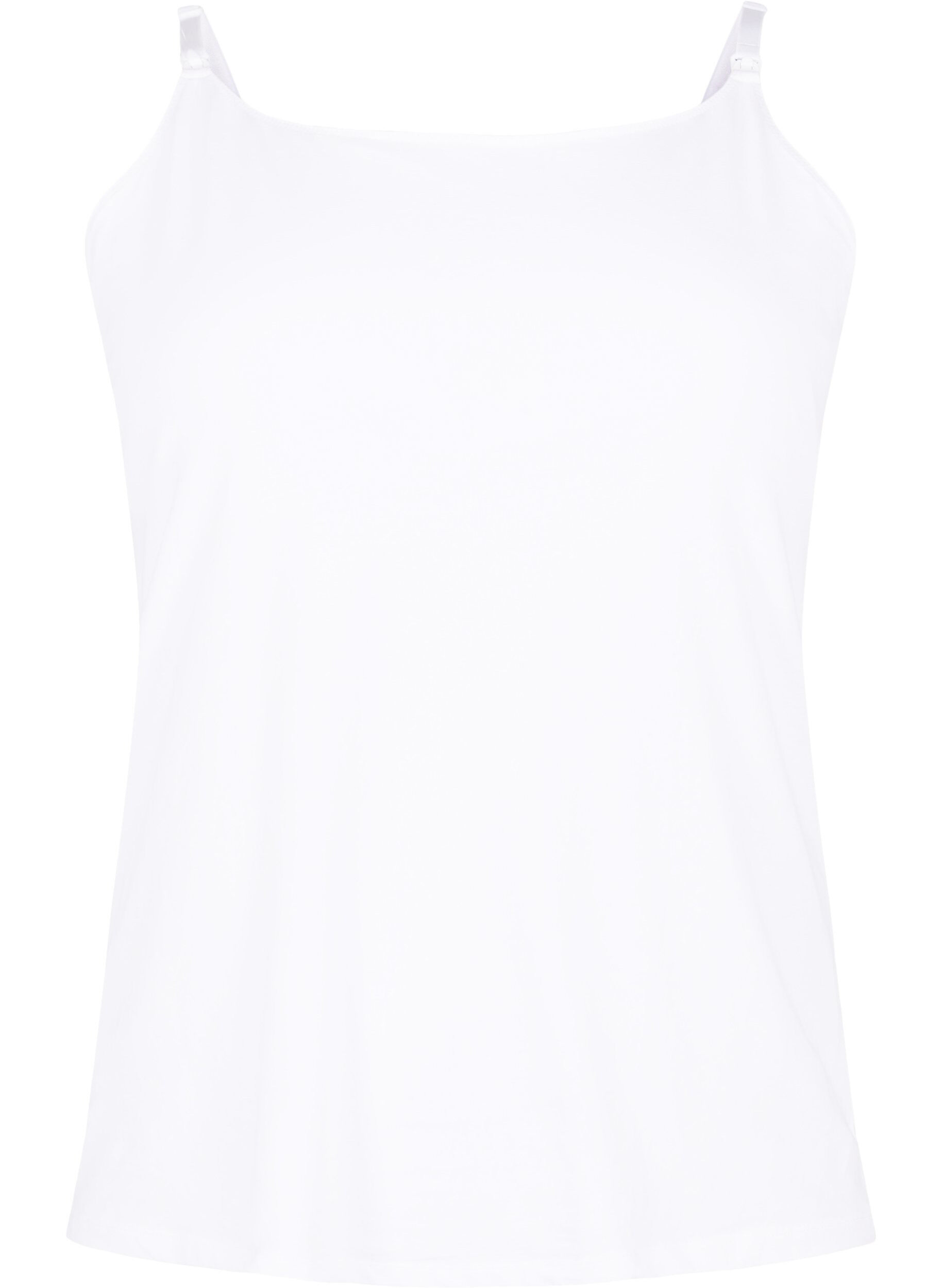 Zizzi Topp til gravide med ammefunksjon, White, Packshot image number 0
