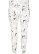 Amy jeans med høyt liv og blomstermønster, White Flower AOP L78, Packshot image number 1