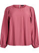 Langermet bluse i viskose, Rosa, Packshot image number 0