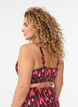 Bikinitopp med print og volangdetaljer, Rosa, Model image number 1