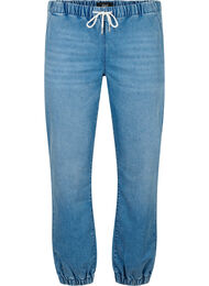 Joggebukse i denim med lommer, Light Blue Denim