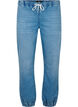 Joggebukse i denim med lommer, Blå, Packshot image number 0