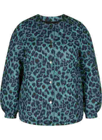 Kort mønstrete jakke med lommer