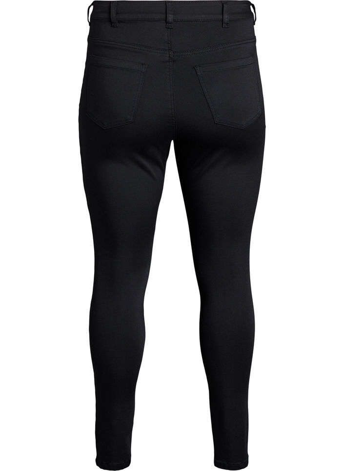 Stay Black Amy jeans med høy midje, Svart, Packshot image number 1