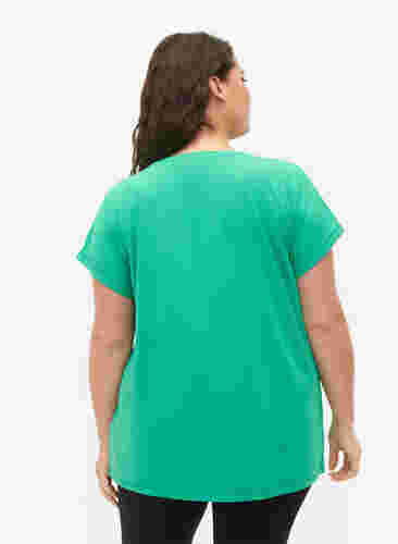 Kortermet trenings T-skjorte, Mint, Model image number 1