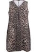 Spencerkjole med lommer og leopardmønster, Brun, Packshot image number 0