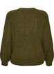 Cardigan med V-hals og ribbestruktur, Gr&oslash;nn, Packshot image number 1