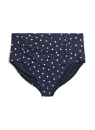 Høytlivs bikinitruse med polkaprikker, Black w. White Dot