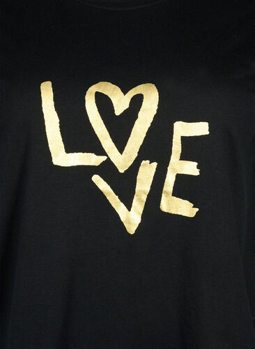 FLASH - T-skjorte med motiv, Black Heart, Packshot image number 2
