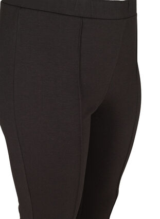 7/8-leggings med dekorative sømmer, Black, Packshot image number 2