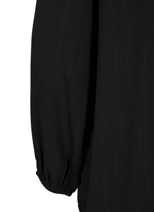 Zizzi Bluse med glitter, Svart, Packshot image number 3