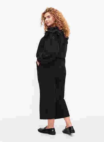 Løse bukser med 7/8-lengde, Black, Model image number 1