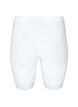 Sykkelshorts med blondekant, Hvit, Packshot image number 1