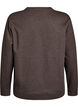 Genser med crewneck, Brun, Packshot image number 1